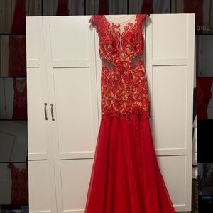 Mac Duggal beautiful dress.